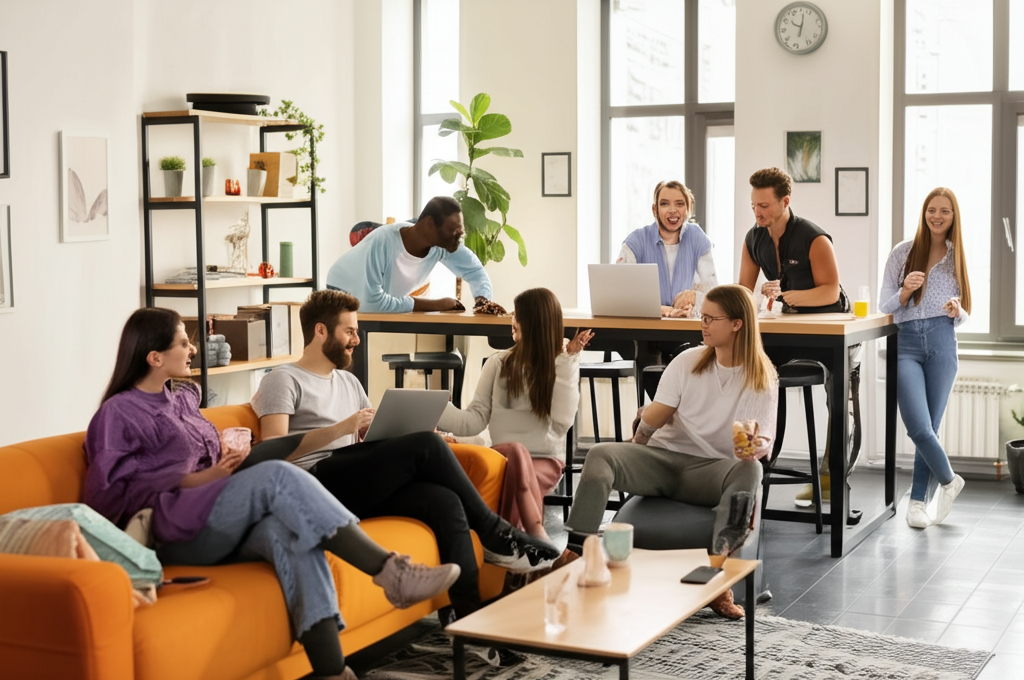 Coliving fellesskap samling